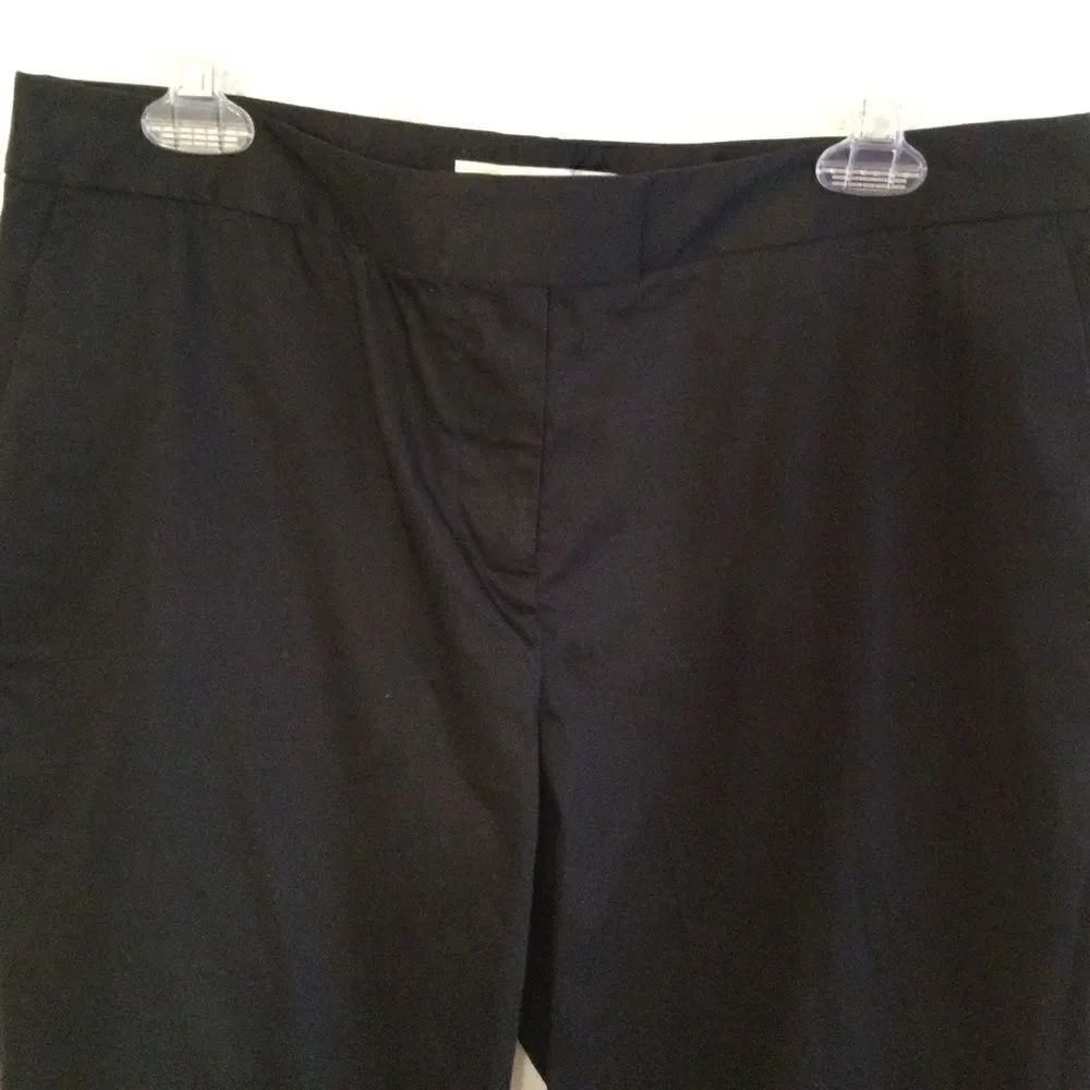 NWOT. Black Polished Cotton Liz Claiborne Sz.  12 - Picture 5 of 10